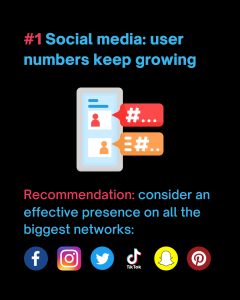 Social media: user numbers keep growing